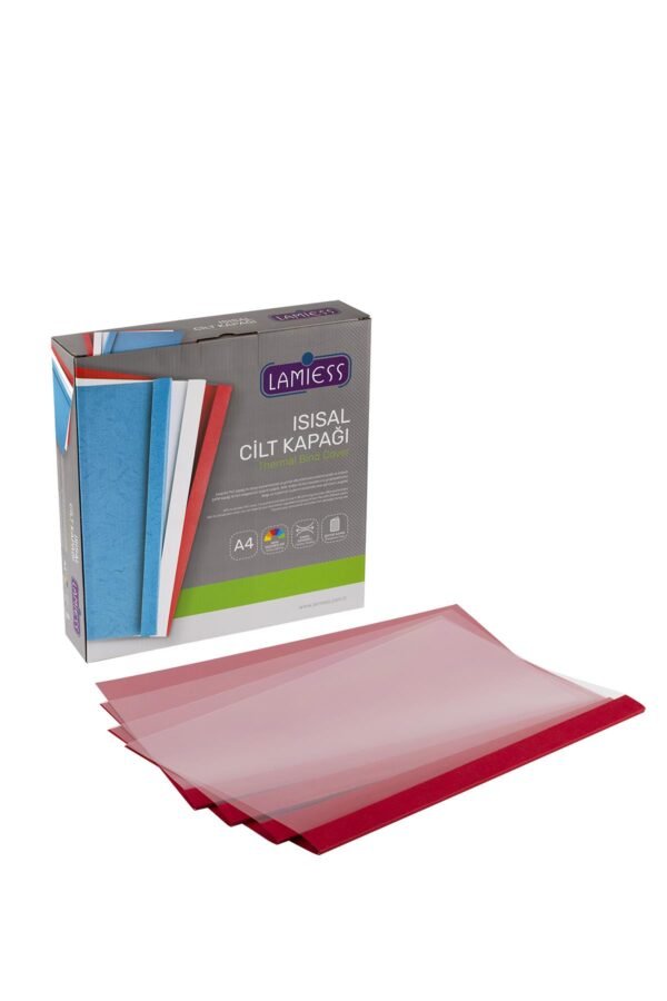 Lamiess 18 Mm Isısal Cilt Kapağı Kırmızı 50 'Li - Görsel 1