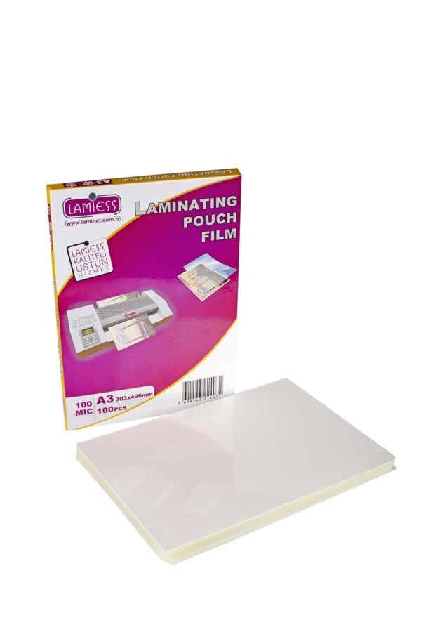 Lamiess  A-3 100 Mıc.Polyester Laminasyon Filmi 100'Lü - Görsel 1