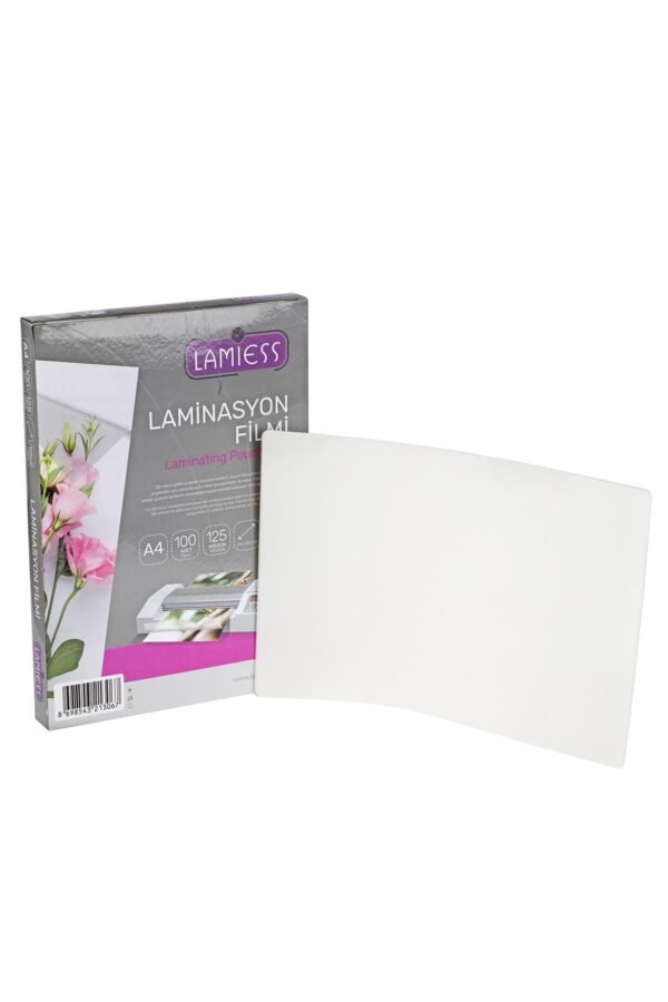 Lamiess  A-4 125 Mıc.Polyester Laminasyon Filmi 100'Lü - Görsel 1