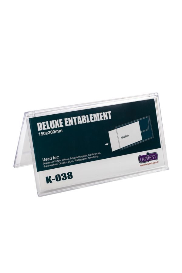 Lamiess K-038 Masaüstü İsimlik Yatay 3 'Lü - Görsel 1