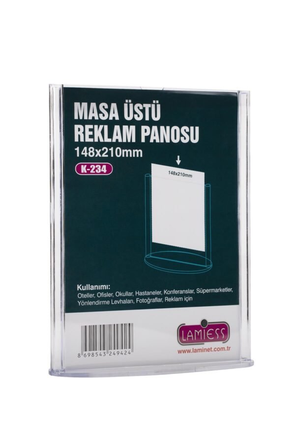 Lamiess K-236 Masaüstü Reklam Panosu Dikey 5 'Li - Görsel 1