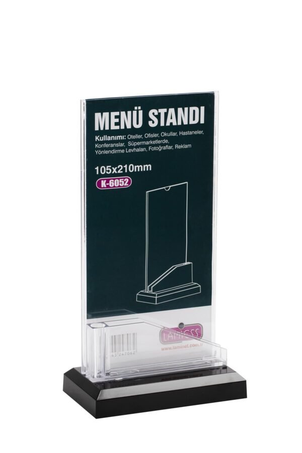 Lamiess  K-6052 Masaüstü Menü Stand 3'Lü - Görsel 1