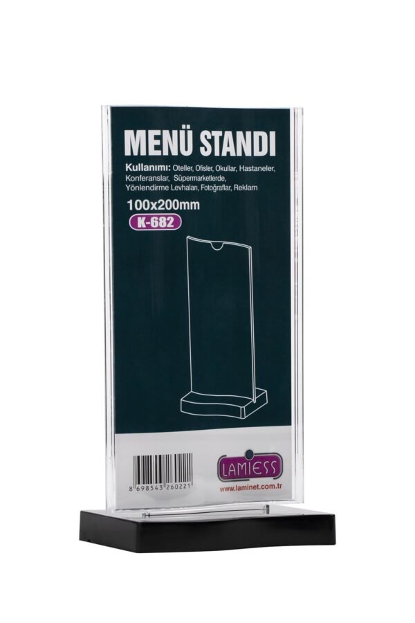 Lamiess  K-682 Masaüstü Menü Stand 3'Lü - Görsel 1