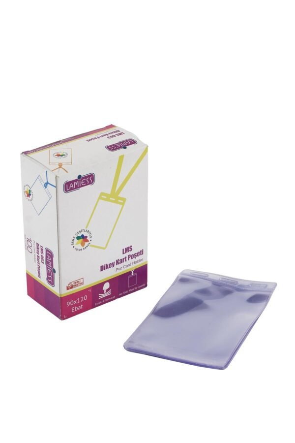 Lamiess Lms-003 Dikey Pvc Kart Poşeti 90 X 120 Mm 100'Lü - Görsel 1