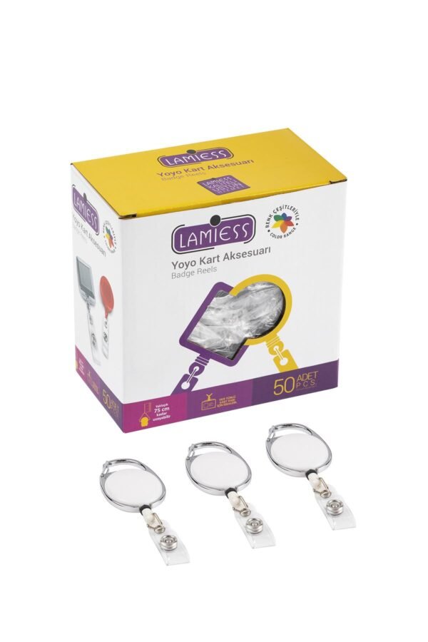 Lamiess Lms 154 Çelik Bordürlü Oval Yoyo Beyaz  50'Li - Görsel 1