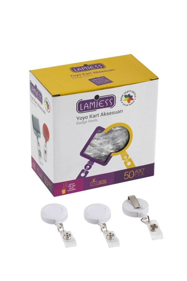 Lamiess Lms 351 Yuvarlak Yoyo Beyaz  50'Li - Görsel 1