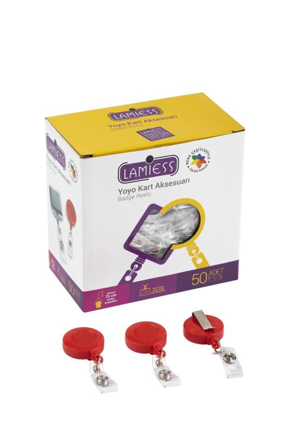 Lamiess Lms 351 Yuvarlak Yoyo Kırmızı  50'Li - Görsel 1