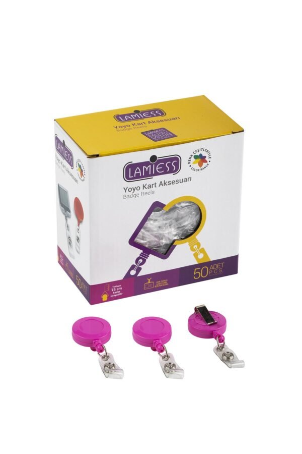 Lamiess Lms 351 Yuvarlak Yoyo Pembe  50'Li - Görsel 1