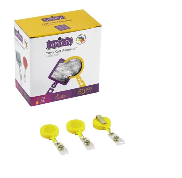 Lamiess Lms 351 Yuvarlak Yoyo Sarı  50'Li - Görsel 1