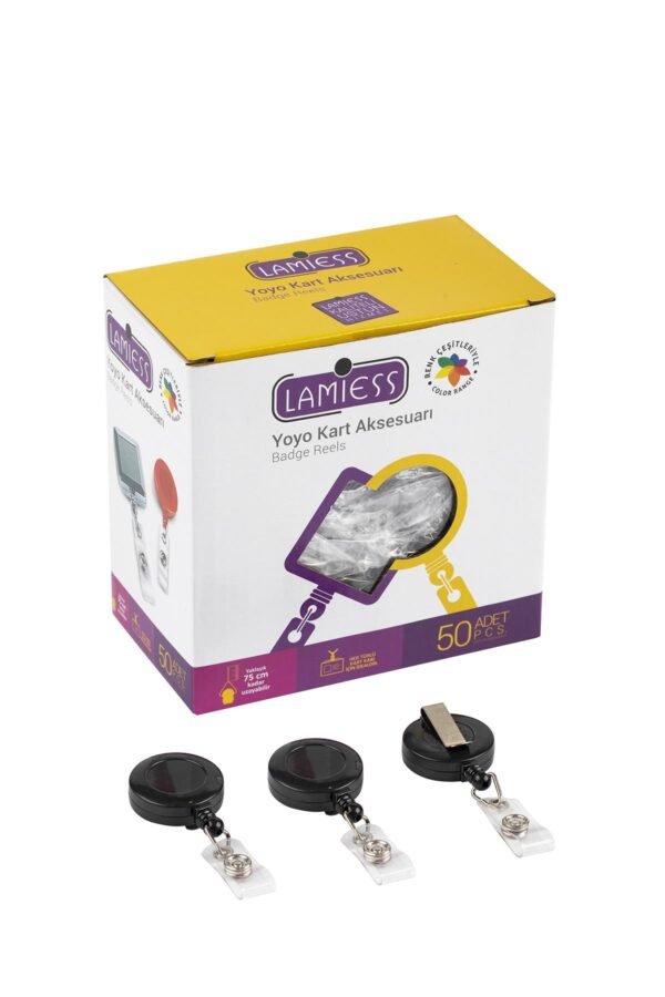 Lamiess Lms 351 Yuvarlak Yoyo Siyah  50'Li - Görsel 1