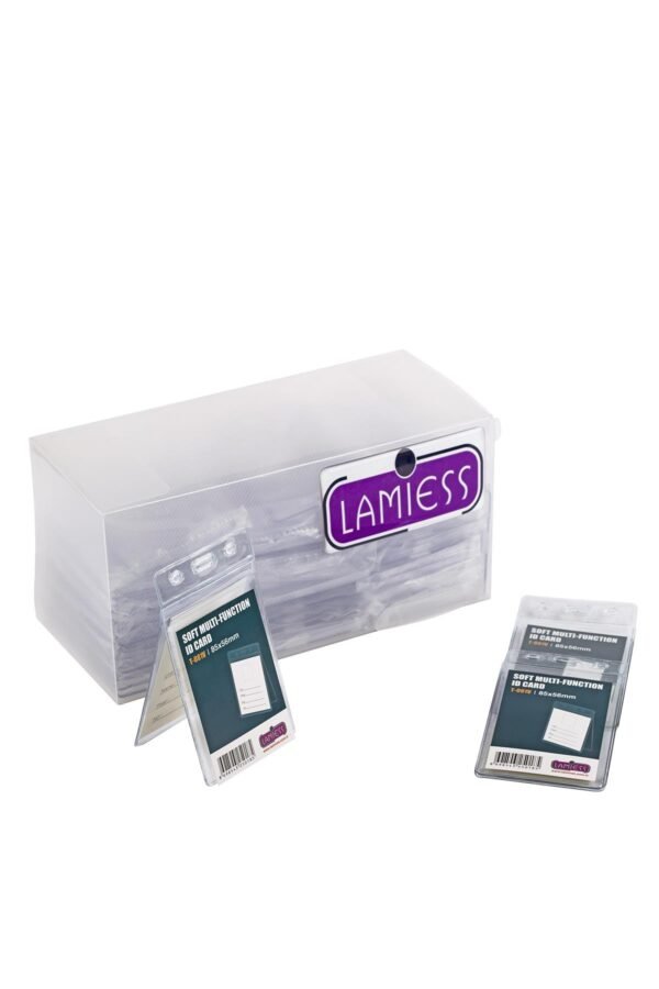 Lamiess  T-081 V Dikey Pvc İkili Kart Poşeti 100'Lü - Görsel 1