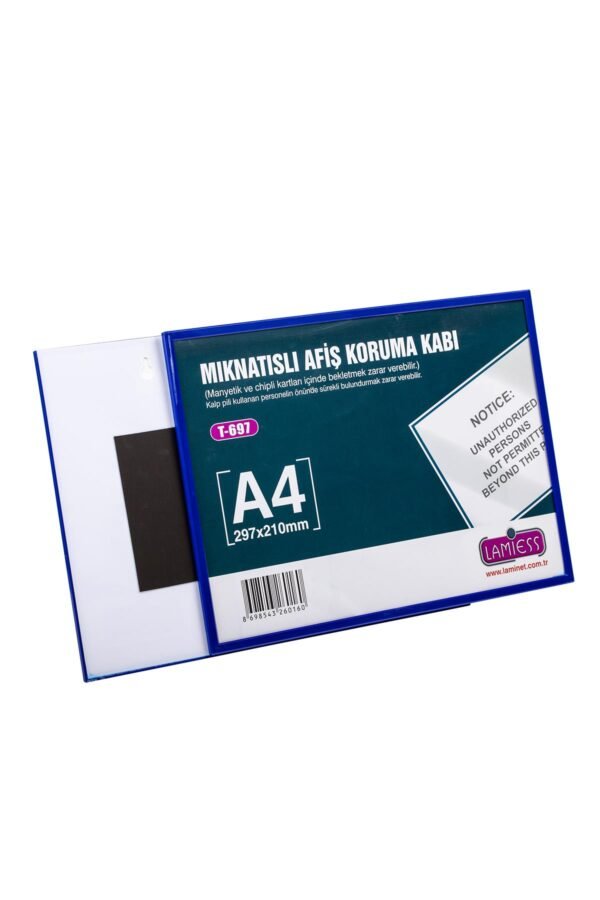 Lamiess T-697 297X210 Mm Mıknatıslı Afiş Koruma Kabı 10 'Lu - Görsel 1