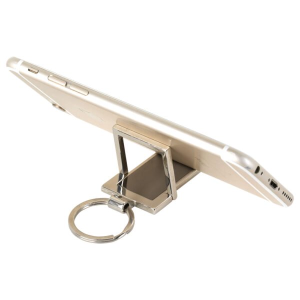 Telefon Standlı Metal Anahtarlık - Görsel 1