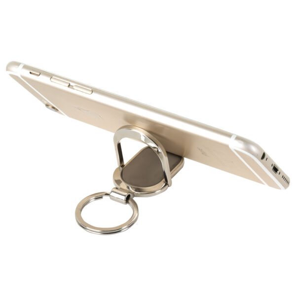 Telefon Standlı Metal Anahtarlık - Görsel 1
