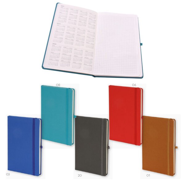 Termo Deri Kapak Kareli Defter - Görsel 1