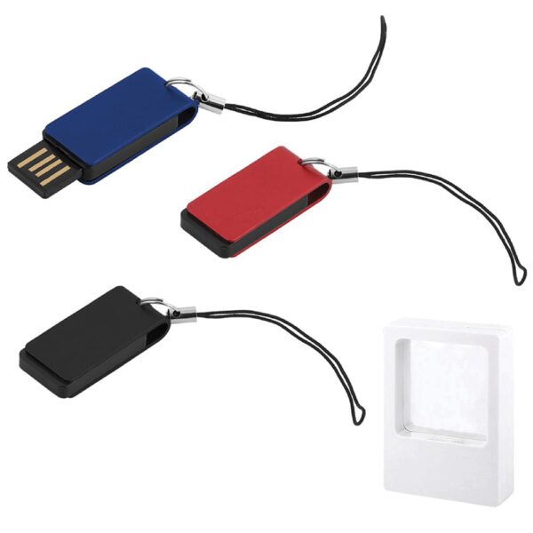 8 GB Döner Mekanizmalı Alüminyum USB Bellek - Görsel 1