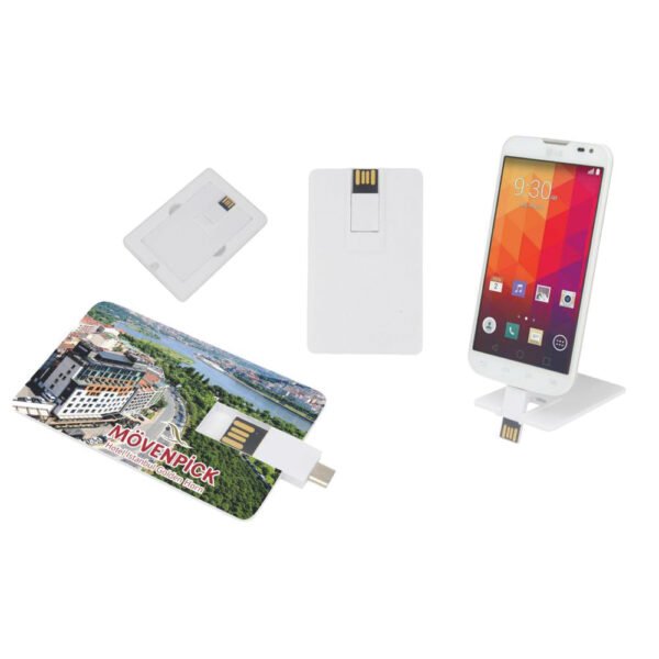 16 GB OTG Özellikli Kartvizit USB Bellek - Görsel 1
