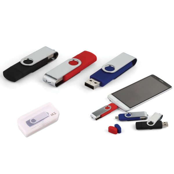 16 GB Döner Kapaklı USB Bellek (OTG Özellikli) - Görsel 1
