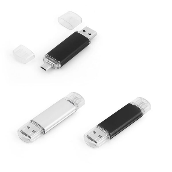 16 GB  OTG Özellikli Metal USB Bellek - Görsel 1