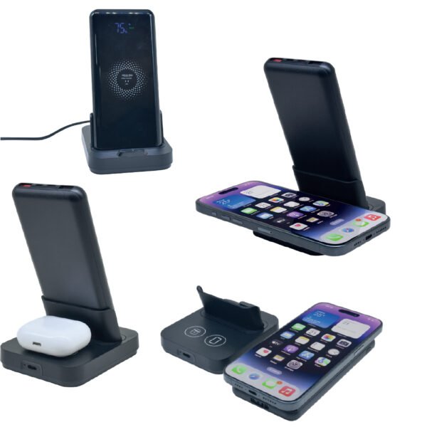 Standlı Wireless Mobil Şarj Cihazı - Görsel 1