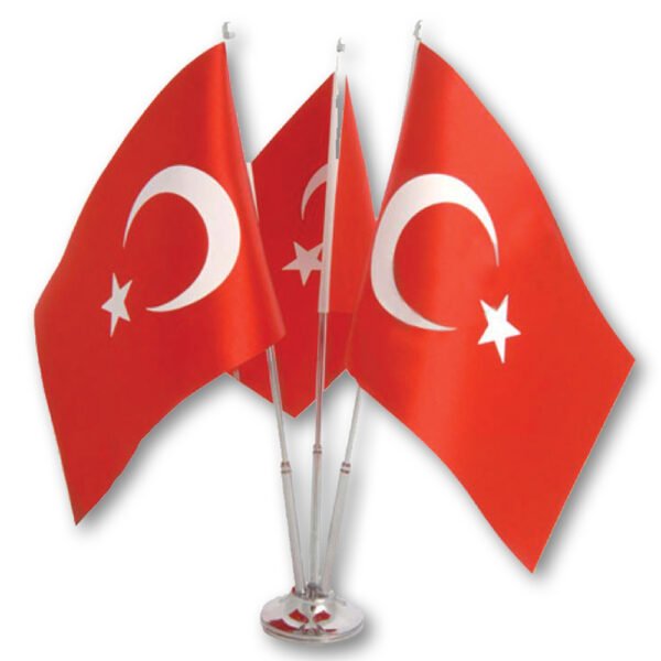 Üçlü Masa Bayrağı - Görsel 1