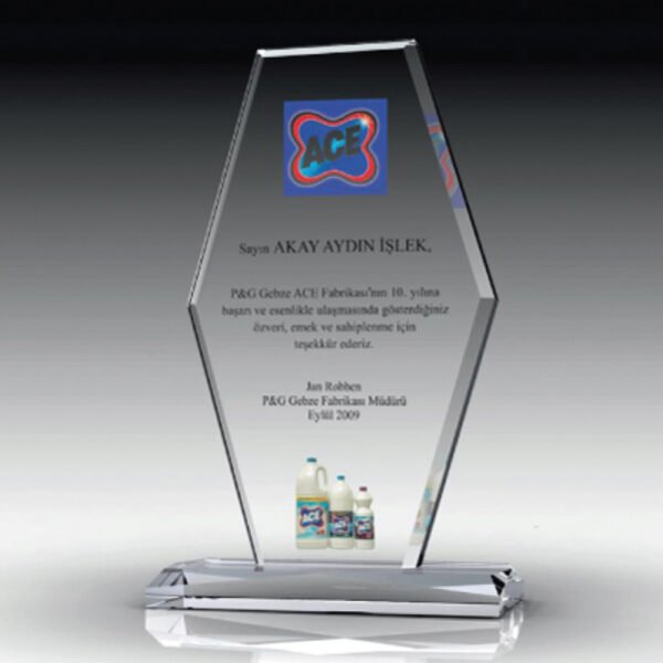 Kristal Plaket - Görsel 1